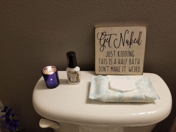 My wifes new bathroom sign