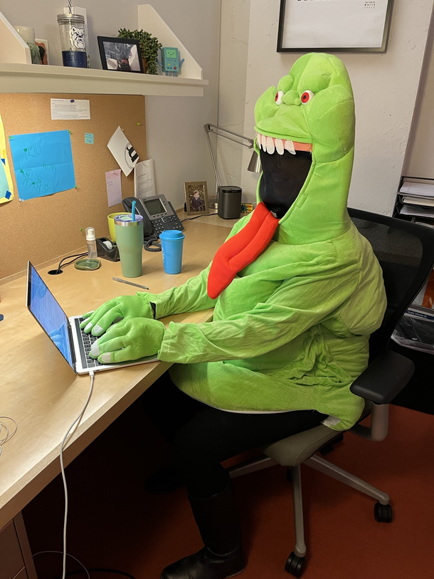 My wifes office had a costume day today