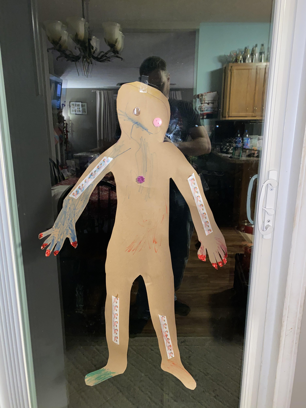 My  year old daughter brought home this gingerbread man from daycare Its already startled my wife and me a few times