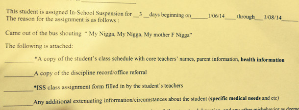 My  year old sister got suspended today