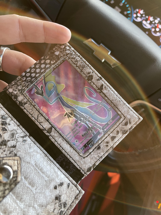 My  year old stole my wifes wallet the other day Today she got pulled over and this was all she had for ID