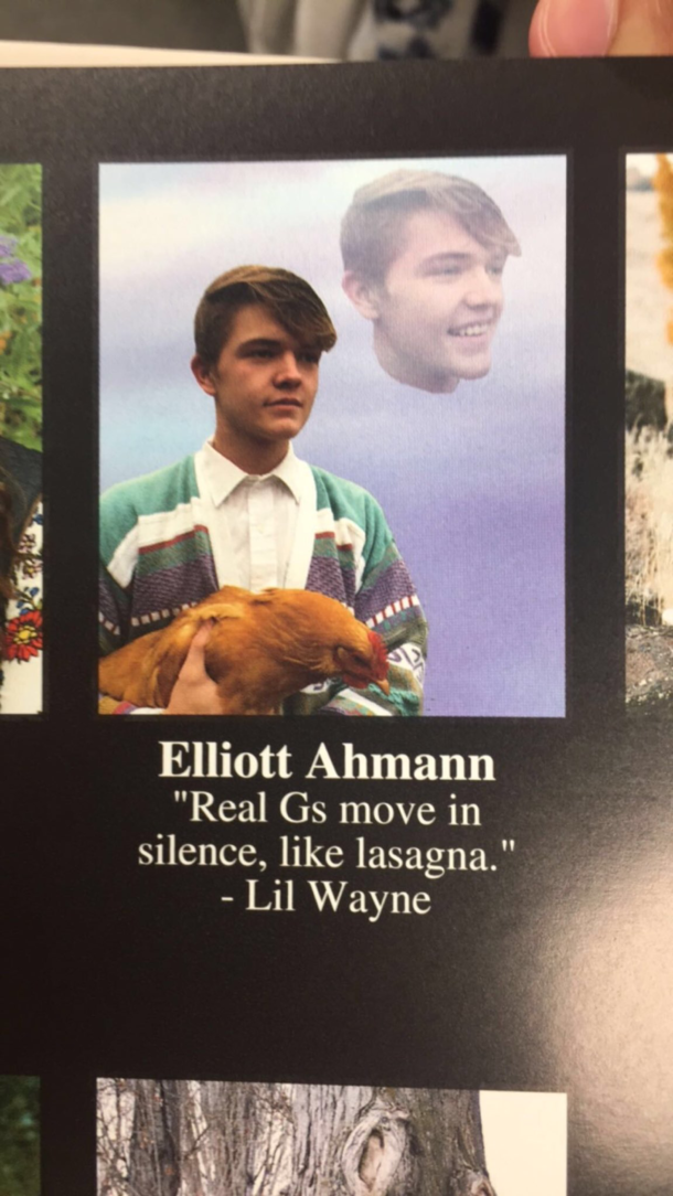 My yearbook picturequote from senior year 