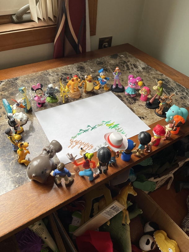 My yo set this up with no explanation Some sort of dark ritual I fear