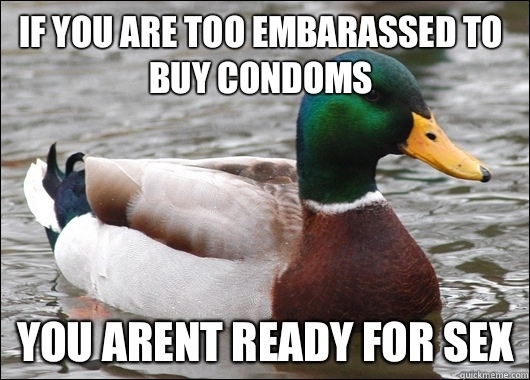 My younger brother asked me to buy him condoms