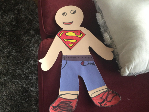 My younger brother made Saitama from one punch man for me