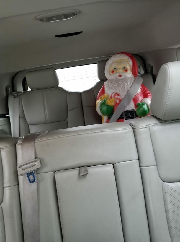 My yr old left a surprise for my wife Scaring the shit out of her when she checked the rear view Kids