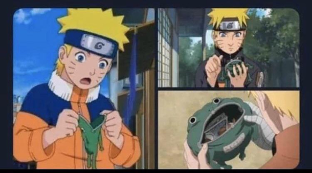 Naruto never changed his wallet