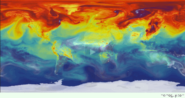 NASA supercomputer creates map of CO moving through Earths atmosphere