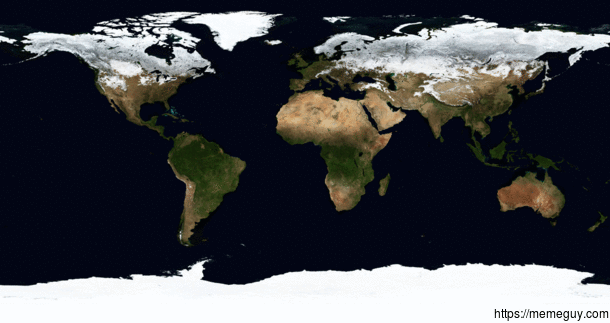 NASAs Blue Marble Next Generation an animation created using images from January to December 