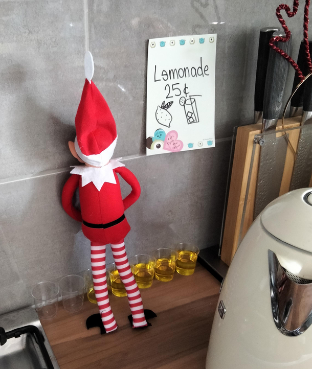 Naughty Elf is causing trouble again