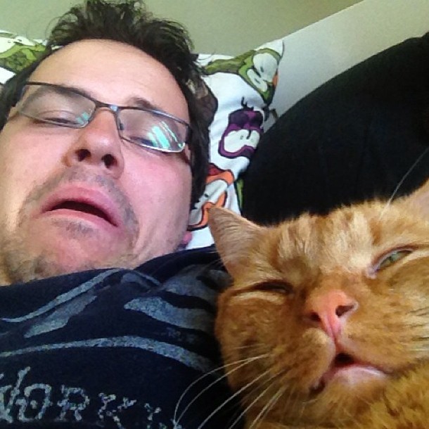 Needless to say neither of us were impressed about having our picture taken
