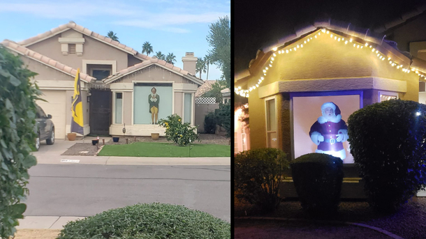 Neighbor across the street put Elf in their window Felt the need to complete the scene Buddy is that you