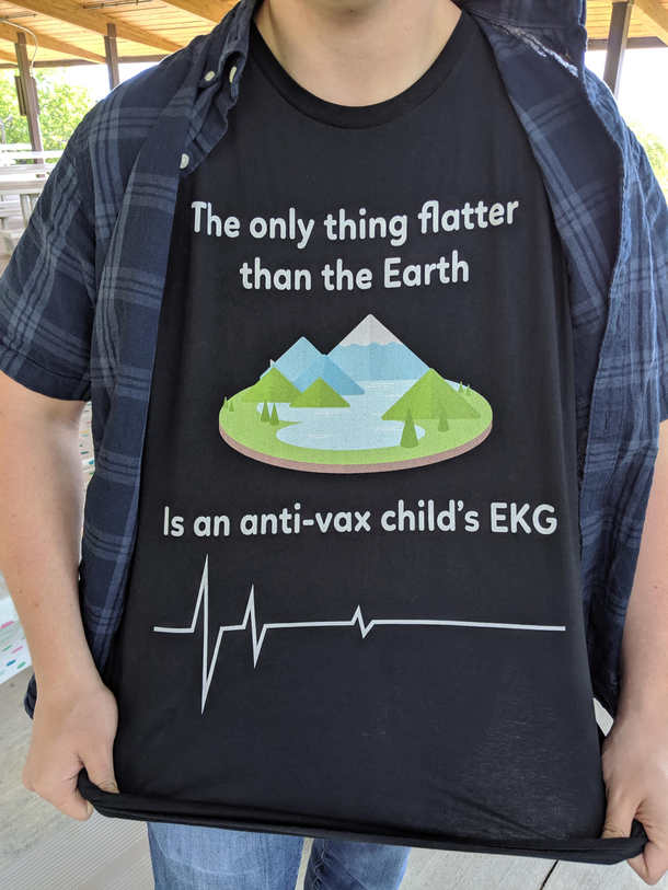 Nephews shirt at family party I died But not literally because Im vaccinated
