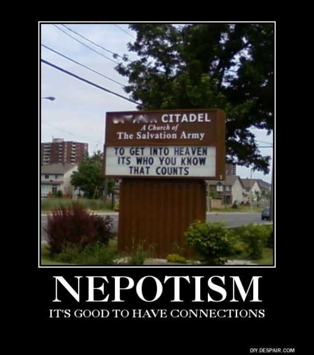 Nepotism Its everywhere