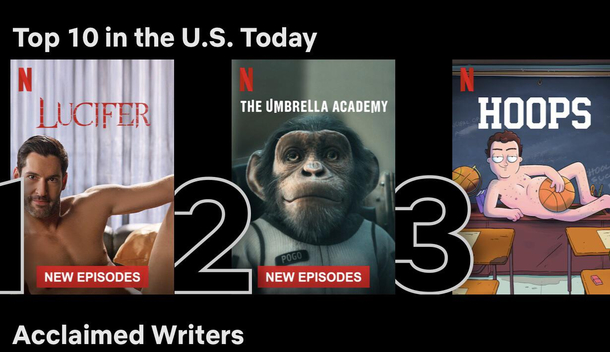 Netflixs Top  trending in US I can see why the chimp has that face in the middle