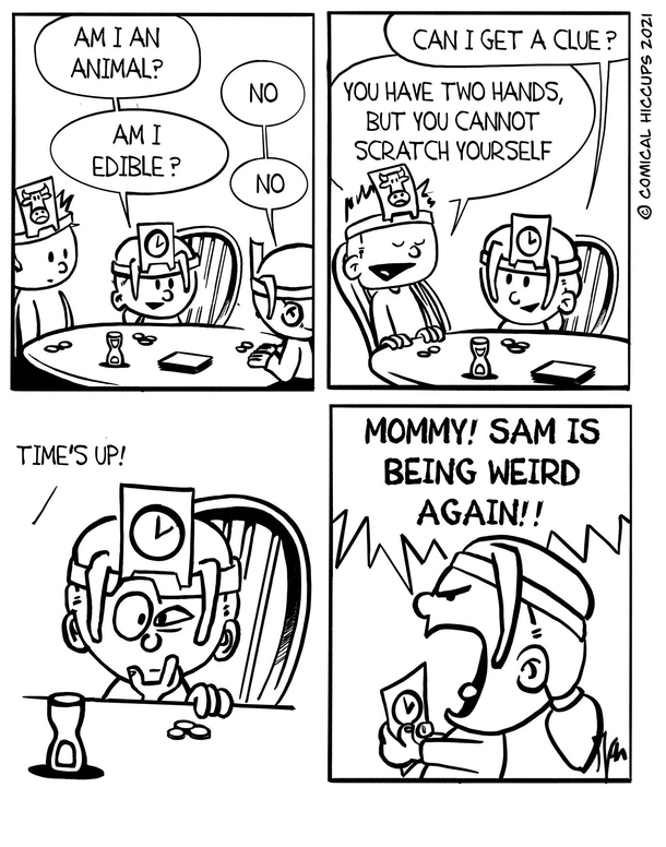 Never a dull moment during game night with the kids  