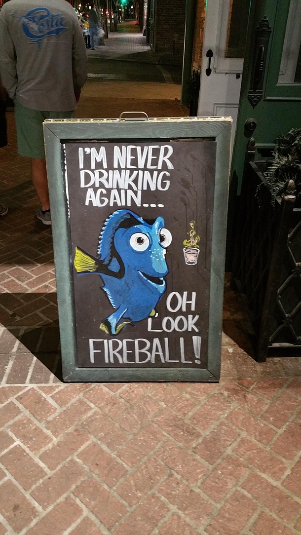 Never drinking again