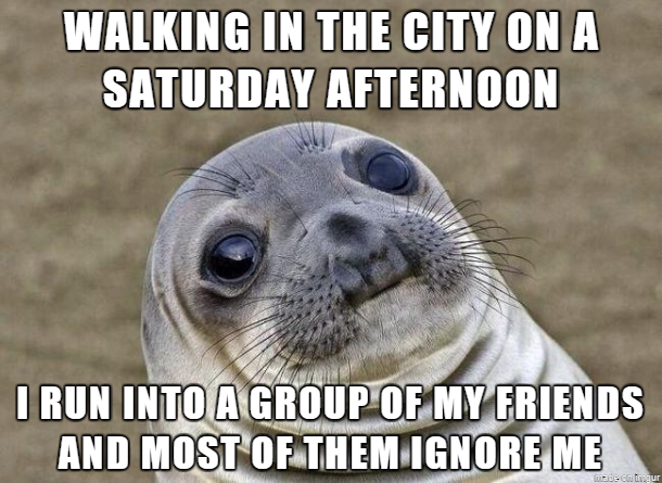 Never felt so awkward in my life