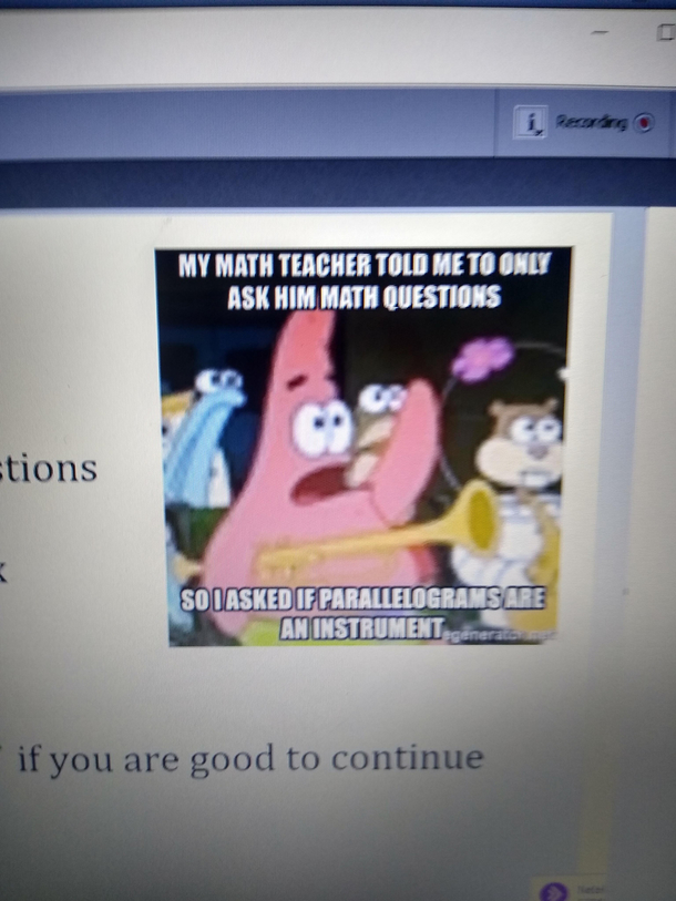 Never had an opinion on my math teacher Now I hate her
