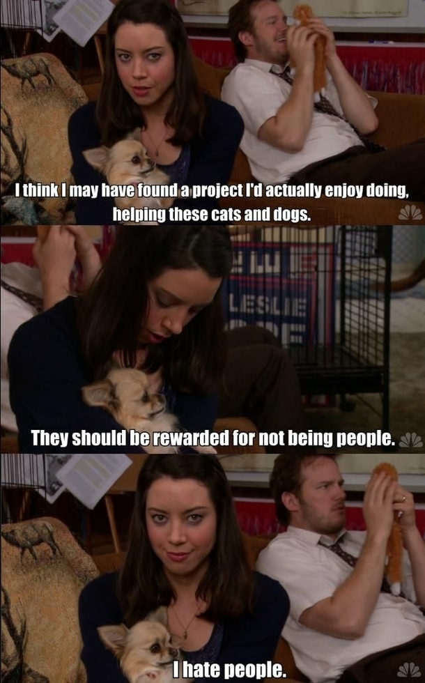Never have I had more in common with anyone than I do with April Ludgate