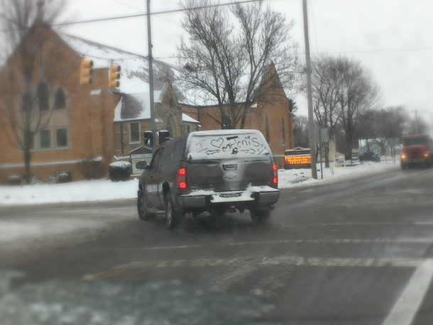 Never make your kids get out of bed on a snow day and clean off your truck so you arent late for work