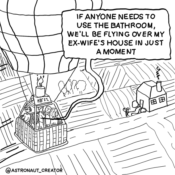 Never marry a hot air balloon pilot