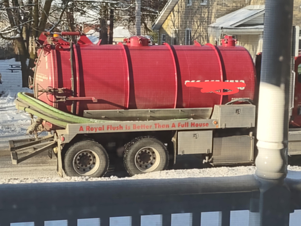 Never thought Id see a poop truck with jokes