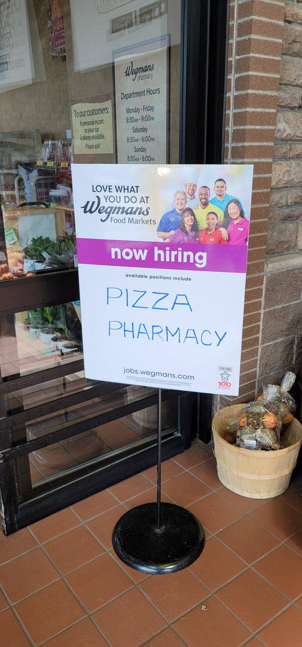 Never thought my degree as a pizza pharmacist would ever prove useful