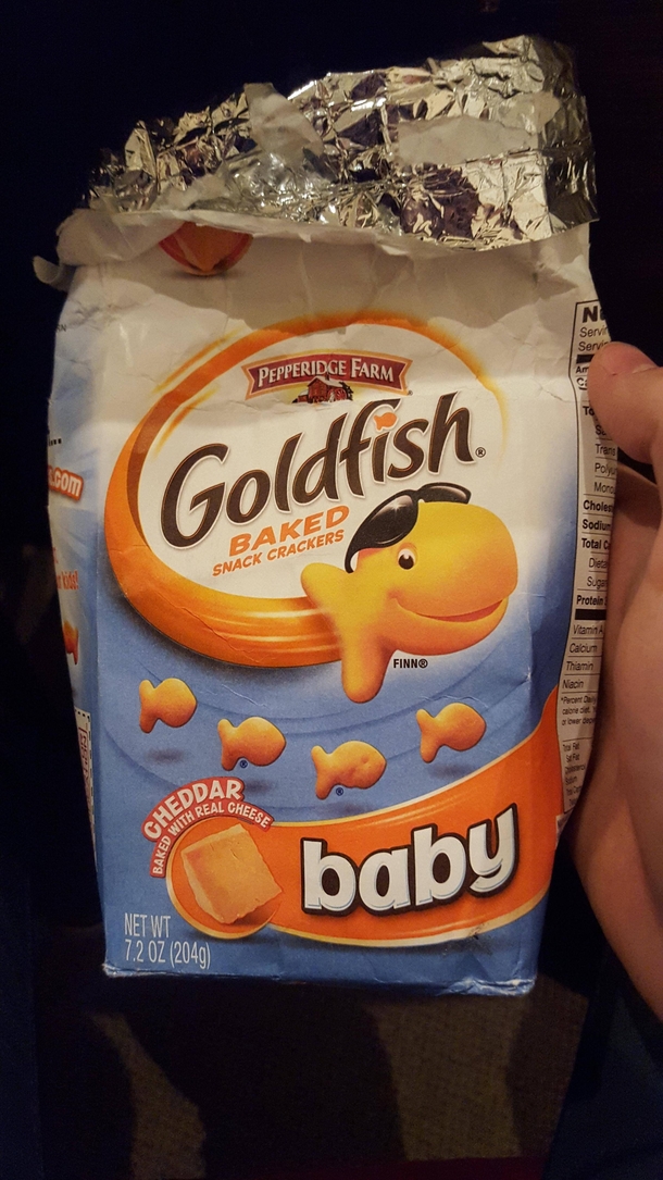 Never tried baby flavored goldfish before