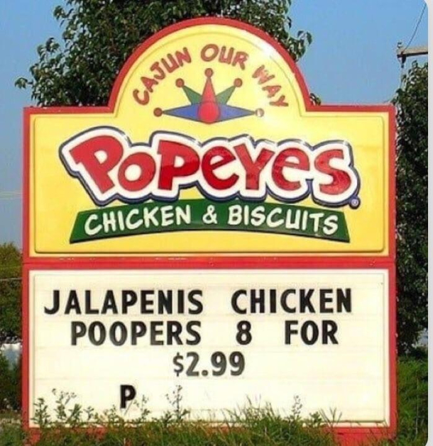 Never trust chicken that Louisiana fast