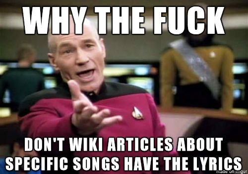 never understood this one