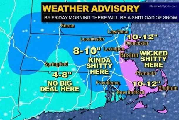 New England weather for the coming weekend