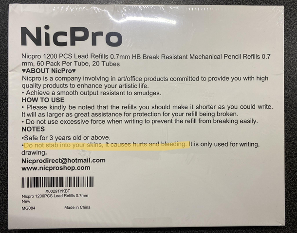 New pencil leads My brain hurt reading this but now Im afraid for my skins