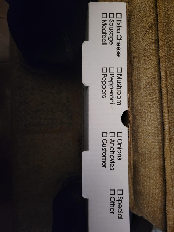 New pizza place around the corner has an interesting ingredient