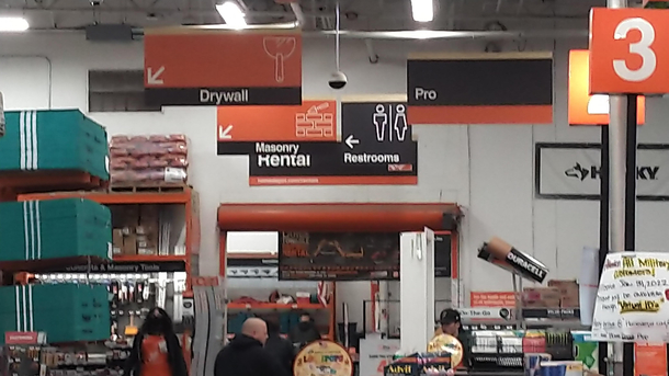 New section at Home Depot