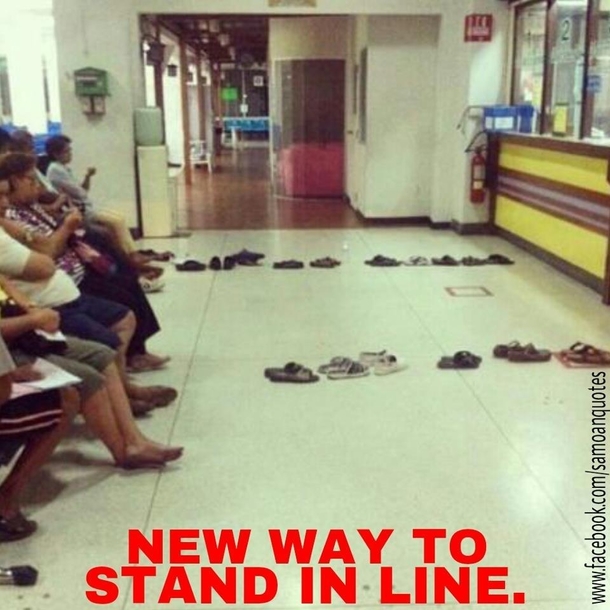 New way to stand in line