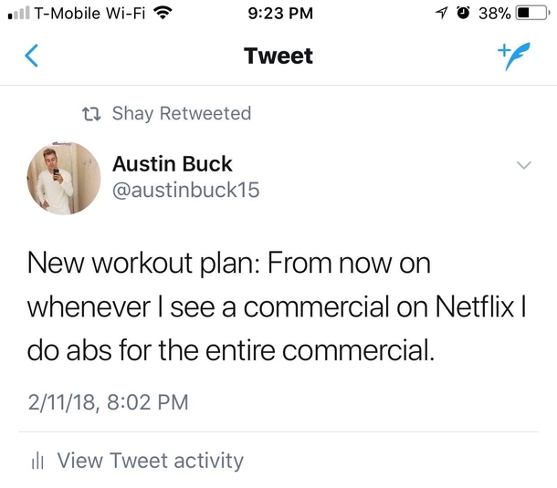 New workout plan 