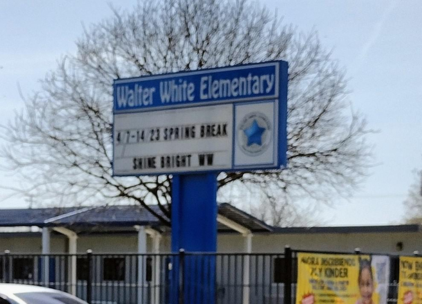 Next to Jesse Pinkman Middle School