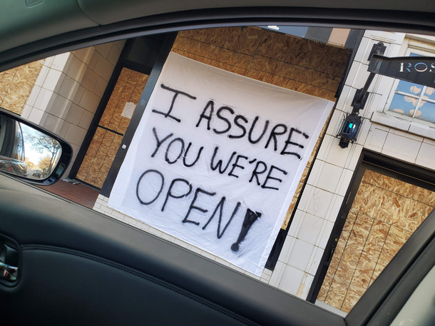 Nice Clerks reference in Denver this morning