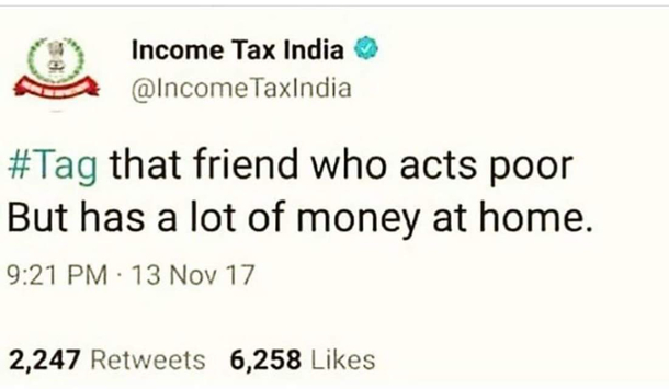 Nice try Income Tax department