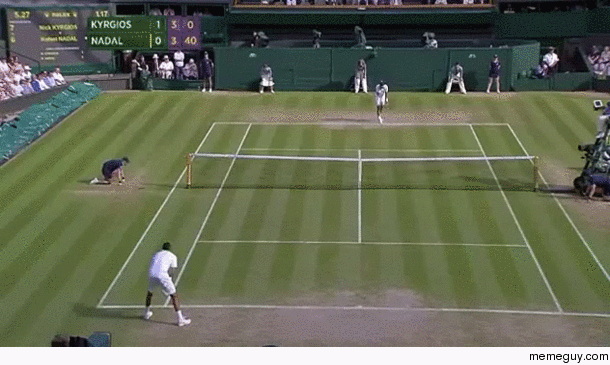 Nick Kyrgios - ridiculous Wimbledon shot