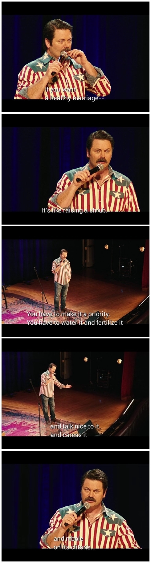 Nick Offerman on healthy marriages