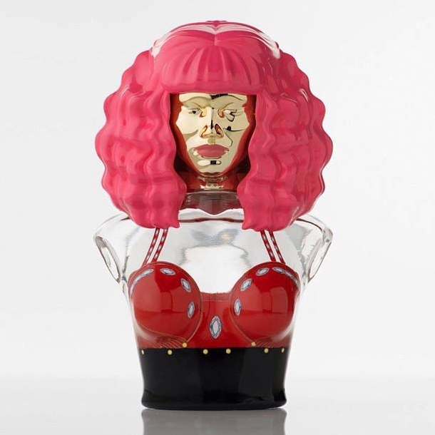 Nicky Minajs new fragrance looks like C-PO as a transvestite