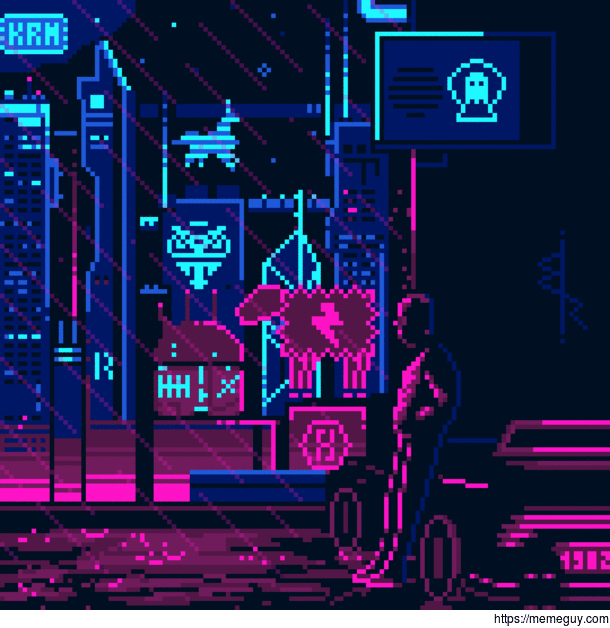Night  feelings - Pixel art by me