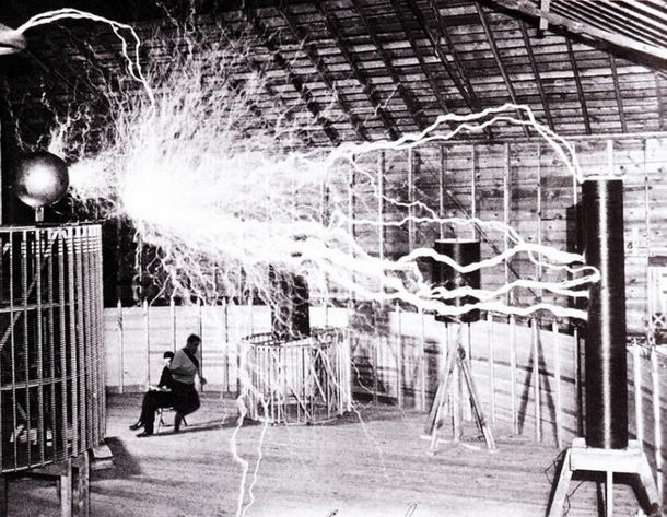 Nikola Tesla in his lab Probably one of the most jawdropping photos of the troubled genius