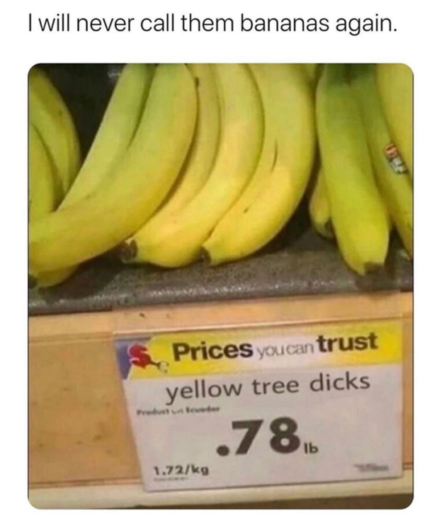 No bananas here