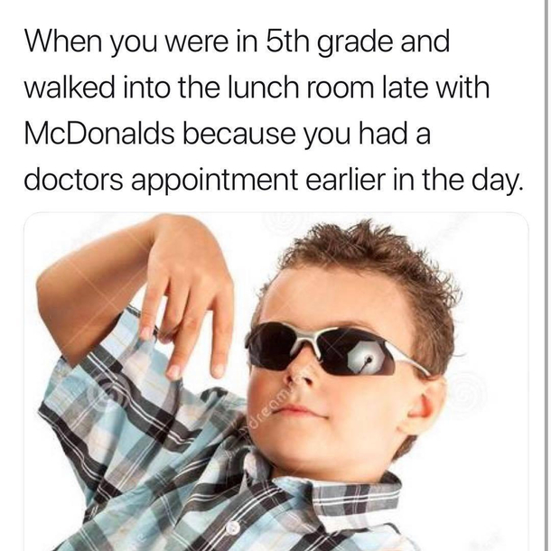 No cafeteria food today