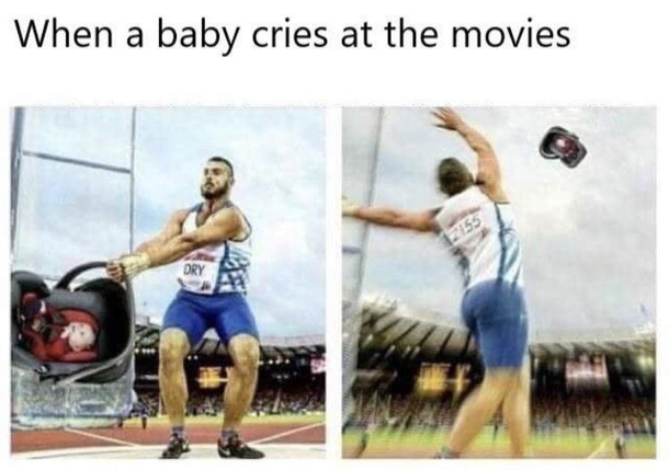 No crying