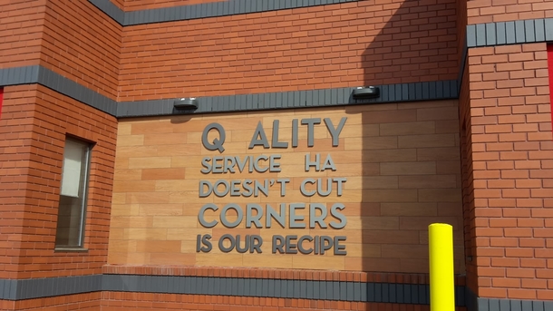 No cutting corners