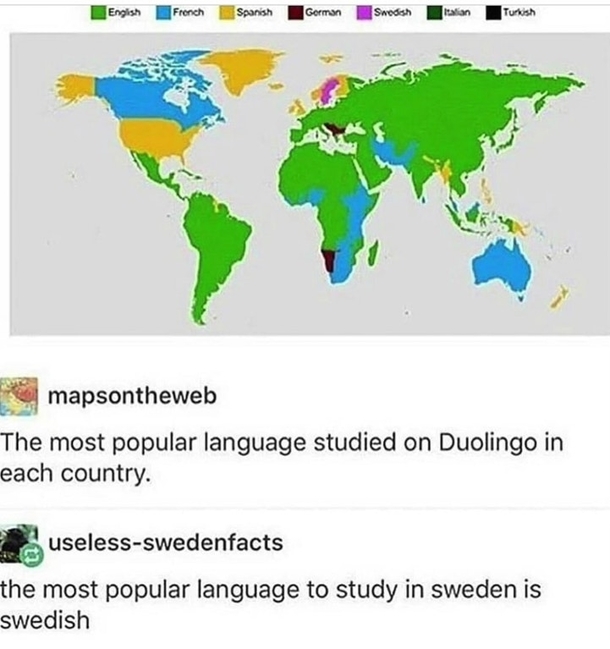 no english in sweden
